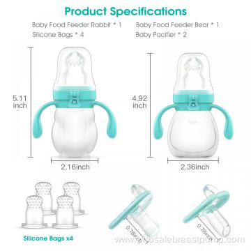 Food Grade Silicone Baby Nutrition Feeder Pacifier Set